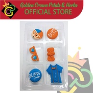 Blippi ROYAL ICING Edible Cake Cupcake Topper sugar flowers edible flower