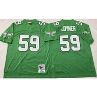 Retro Rugby Jersey Eagles American Football Short-Sleeved Hall of Fame Legendary Limited Embroidered