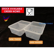 MSE Rectangle Container 2 compartment 50pcs 750DS & 1000DS