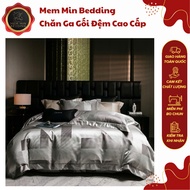 (L41422)Soft and Shiny Tencel Material Bedding Set with Modern Warm Tone Design - /MemMinbedding Lux