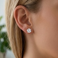 Magnetic Diamond Stud Earring | Non-Piercing Fake Earrings For Men & Women (1pc)