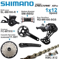 SHIMANO DEORE M6100 12speed Groupset with Shifter Rear Chain MT510 CRANKSET Bottom Bracket and  11-5