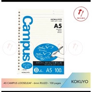 KOKUYO CAMPUS LOOSE LEAF PAPER A5-6mm RULED