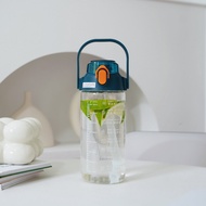 Large Capacity 1000ml Glass Water Bottle for Women with Straw Portable Drinking Water Cup Mens 1L Sc