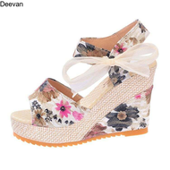 Deevan 1591774321 Dép đế xuồng dép đế xuồng sandal đế xuồng dép xuồng dép xinh cho nữ dép cao đế xuồ