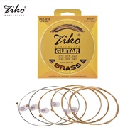 ZIKO DCZ-010 Extra Light Acoustic Guitar Strings Hexagon Alloy Wire Brass Wound Corrosion Resistant 6 Strings Set Musical Instrument Accessories