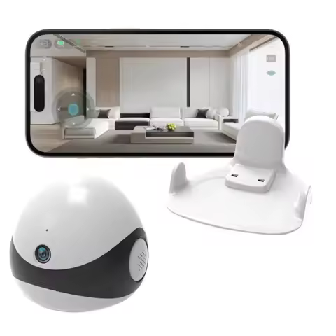 Wireless 2K HD Mobile Pet Companion Robot Camera AI Auto Patrol Self Charging Home Security Monitor 