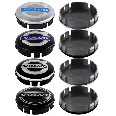 4PCS 64mm Car Wheel Center Cap Hub Cover Deocration Accessories for Volvo S40 S80L S60 S90 XC40 XC60