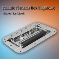 (4 Pcs) Handle Tanam LS03 HITAM / CROMO Flightcase / Tarikan Hardcase / Pegangan Box Flight Case / T