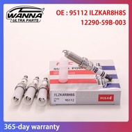 4/6pcs OE 95112 ILZKAR8H8S 1229059B003 Spark Plug Iridium Platinum For Honda Civic CRV City Jade URV