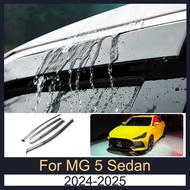 Door Visor For MG 5 MG5 Sedan 2024 2025 Rain Visor Rain Guards Window Visors Deflector Acrylic Windo