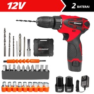 3 IN 1 Electric Drill Bor Tangan Tanpa Kabel Mesin Bor Cordless Elektrik Drill Bor Listrik Full Set Bor Tanpa Kabel