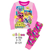 🔥READYSTOCK🔥A556 BABY SHARK KIDS PYJAMAS 1Y 2Y 3Y 4Y 5Y 6Y 7Y 9Y 10Y 11Y 12