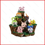 ST1 Digimon Adventure Koromon Tsunomon Simulation Rock Grass Scene Base Rookie Level Action Figure T