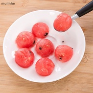 MU  Melon Watermelon Ball Scoop Fruit Spoon Ice Cream Sorbet Stainless Steel Double-end Cooking Tool Kitchen Accessories Gadgets n