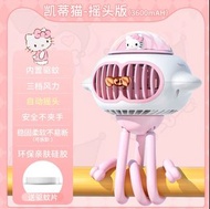 嬰兒車風扇（hello kitty)