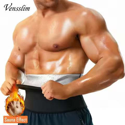 Vensslim Slim Belly Cinchers Weight Loss Corset Men Body Shaper Fat Burner Belt Waist Trainer Wrap S