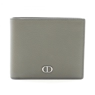 【สินค้ามือสอง】 ดิออร์ Dior กระเป๋าสตางค์แบบพับสองทบและกระเป๋าสตางค์แบบมินิ CD Icon หนังสีมะกอก สำหรั