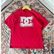 MERAH DC SHOES RED T-SHIRT
