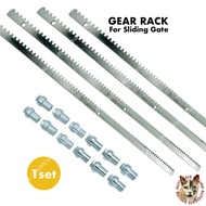 4 PCS GALVANIZED IRON GEAR RACK AUTOGATE ( DC MAX / E8 E1000 / OAE 888 / DC SLIDING / AC SLIDING) - 