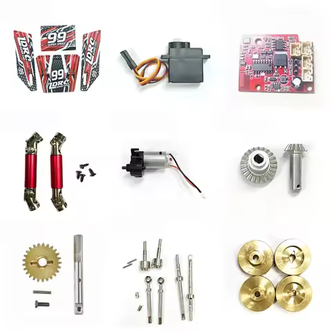 1/18 LDRC LD18401 LD18499 Modified Accessories Receiver Tire Motor Gearbox Servo Gear Front Rear Axl