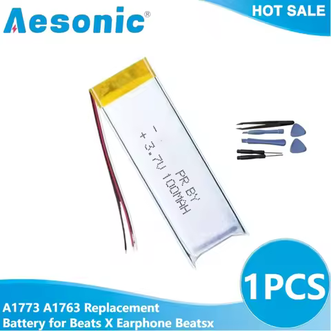 Headset Replacement A1773 A1763 100mAh Battery for Beats X Earphone Beatsx Wireless Headphone Batter