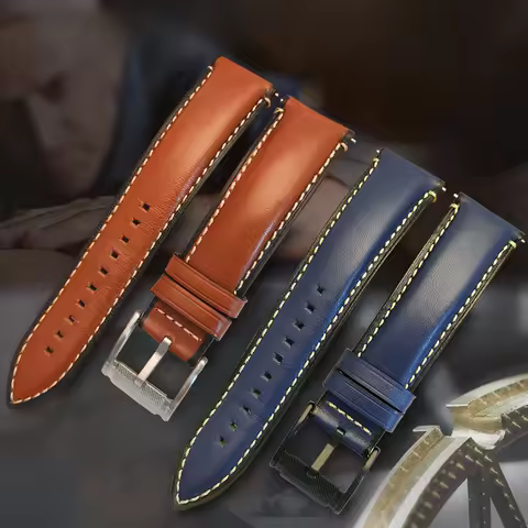 For Fossil Fs4990 Fs4735 Me3099 Me3052 Fs4813 Q Intelligent Series Genuine Cow Leather Sweatproof Od