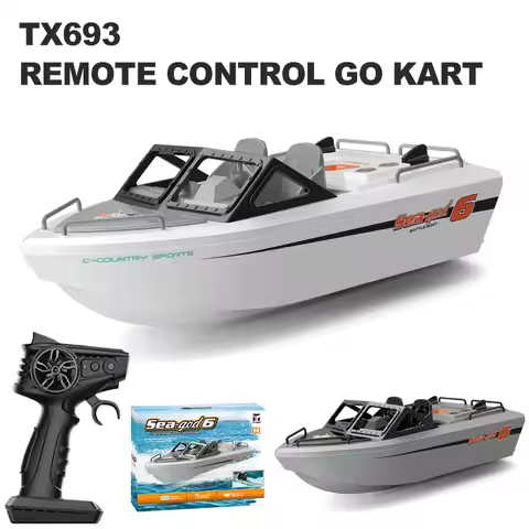 1/12 Rc Boat TX693 2.4G Remote Control Brushless Go Kart Vortex Jet High Speed Racing Boat Model Ele