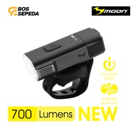 MOON RIGEL FRONT LIGHT BLACK 700 LUMEN - BIKE FRONT LIGHT