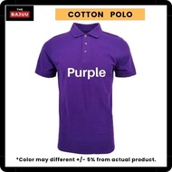 (4XL-7XL) Plus Size Cotton Polo Short Sleeve T-Shirts Plain Cotton Polo