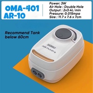 Sobo X Osean Master Aquarium Air Pump Super Silent Design Adjustable Oxygen Pump AR-10 / AR-20 / AR-