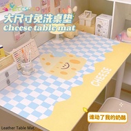 Checkerboard Table Mat Thickened Leather Desk Mat Waterproof and Oil-proof Office Computer Desk Mouse Pad Writing Desk Desk Cloth