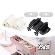 2pcs Double Cabinet Door Magnet Set Push Open Single Double Glass Cabinet Buffet Push Open Door Push