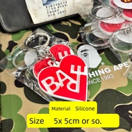 Tide Brand BAPE Keychain Rubber Motorcycle Honda Hanging Love Defined Ape Headgt8855.my2025121603583