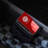 1pcs Red Metal Car Safety Belt Buckle Clip Car Logo Hidden Seat Belt Latch for VW Volkswagen Jetta MK5 Golf Passat 3B7 601 171