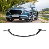Lemendhk Bumper Grill Cover  Front Lower Grille Trim 2Pcs Glossy Black Colorfast for CX‑5 CX‑8 2017‑