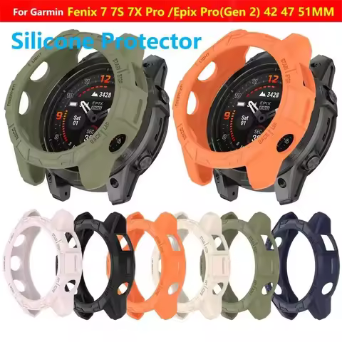 TPU Soft Silicone Case For Garmin Epix Pro (Gen 2) 51MM 47MM 42MM Fenix 7S 7 7X Pro Protective Cover