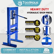 ✨Limited Offer ✨6/12/20Ton Heavy Duty Hydraulic Press Jack Bearing Machine Mesin Shop Press Repair B