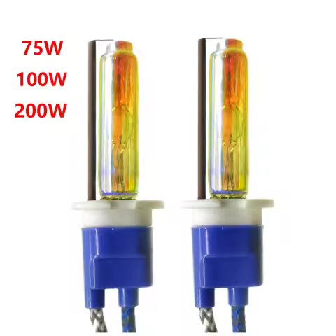 Ceramic 3000K Yellow H1 H3 H7 H8 H9 H11 D2H 9005 9006 Xenon Globes 75W 100w 200w Bulbs 3000K-12000K 