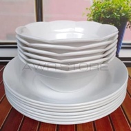 PERALATAN 12pcs Tableware Plates And Bowls Set Food Grade Tableware Package