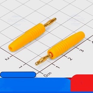 [3 Pieces]- Banana Head 2mm Male 37mm Yellow Wire Connector IC2 Components