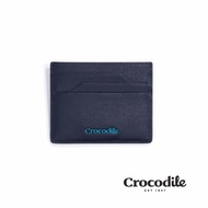 Crocodile 鱷魚皮件/卡夾/名片夾/薄型6卡夾/Oxford牛津系列/0103-11108-黑藍兩色/ 藍色