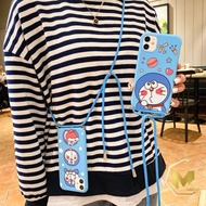 SS159 case Slingcase Lanyard Doraemon Vivo Y83 Y20 Y21s Y12s Y20s Y30