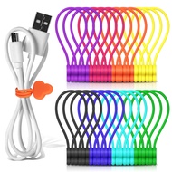 Reusable Magnetic Cable Organizer Twist Ties,24Pcs Cord Management Organizer Travel for Bundling and