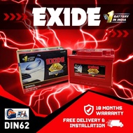 exide gold battery - INDIA NO.1 BATTERY, 18 MONTHS WARRANTY M42, DIN62, DIN74, Q85