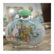 老件.玻璃內畫鼻煙壺.玻璃瓶.較大尺寸鼻煙壺聞香瓶.擺件收藏古玩