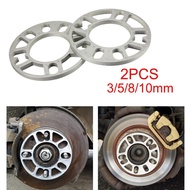 2pcs Universal car Aluminum 3mm 5mm 8-10mm Wheel Spacer Shims Plate 4 5 STUD For 4x100 4x114.3 5x100 5x108 5x114.3 5x120