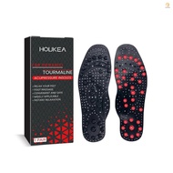 HOUKEA Relief Therapy Insoles Far Infrared Tourmaline Insoles Support With 1 Pair Far Pair Far Infrared With Pain Relief Infrared Tourmaline Insoles Pain Relief Therapy