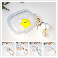 cute bear Case for Baseus M3S M2S Pro MC1 M2 AirGo 1Ring AS01 E19 E20 Soft Silicone Clear Transparen