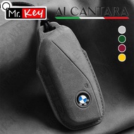 【Mr.Key】Alcantara Key Case For BMW X1 U11 G70 7 Series i7 X7 G07 LCI iX I20 G09 XM U06 G81 M3 2023
